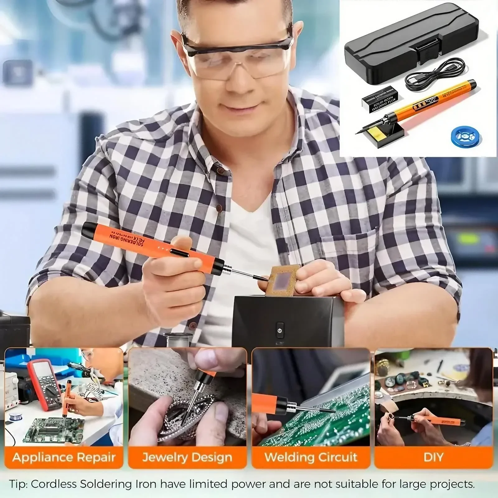 Ferro de Solda Mini Recarregáv - Electronics Repair Xbox avaliação e preço